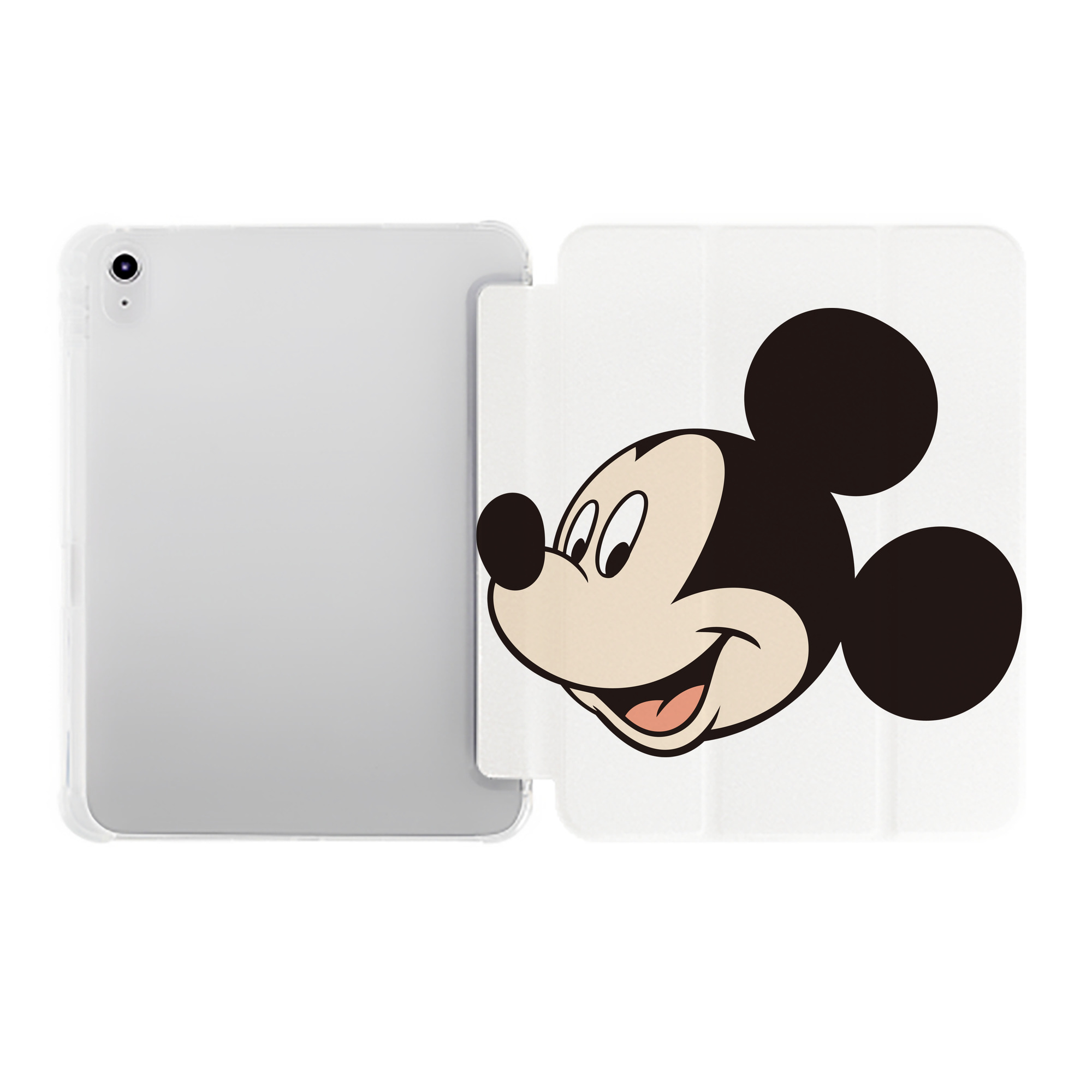 （画像用） ミッキーマウス Mickey Mouse IPad ケース ペン収納付き 三つ折りスタンド PUレザー×シリコン 対応機種9.5/10.5/10.9インチ